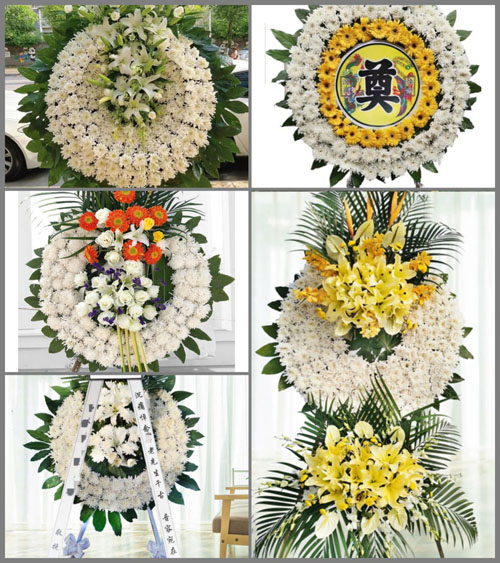 安徽阜阳市阜南县段郢乡大王村花圈速递